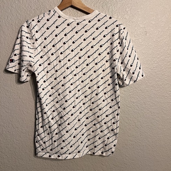 CHAMPION Heritage All Over Logo T Shirt Shirt - Sz‎ Small - Picture 5 of 8